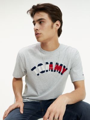 grey tommy jeans t shirt