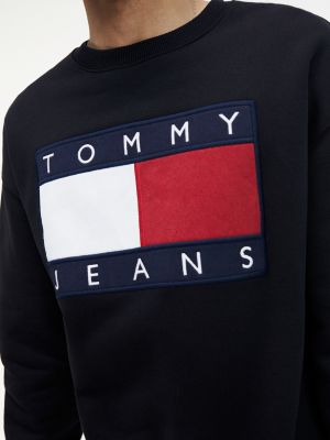 tommy hilfiger black sweatshirt mens