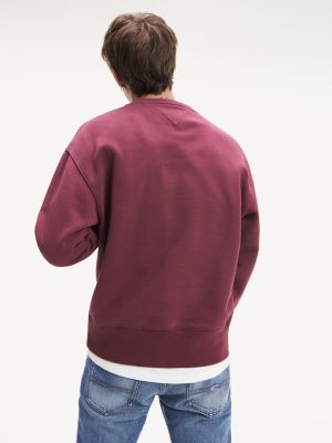 purple tommy hilfiger sweatshirt