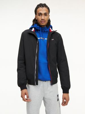 tommy hilfiger black bomber jacket