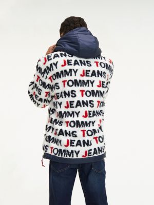 tommy hilfiger sherpa half zip hoodie