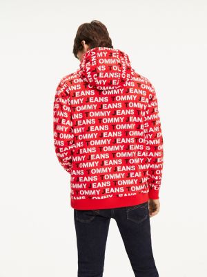 tommy hilfiger all over print hoodie