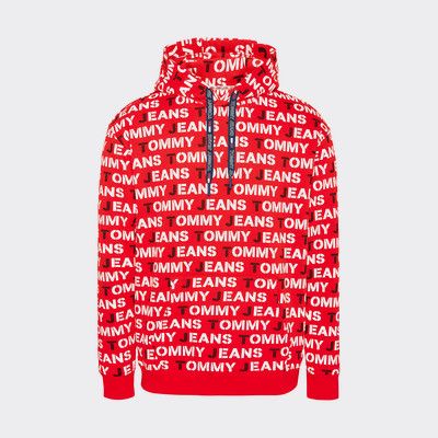 tommy hilfiger all over print hoodie