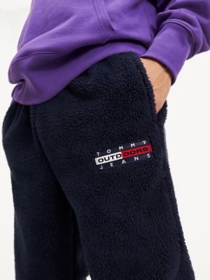 teddy fleece joggers