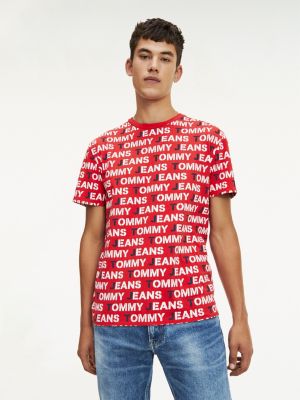 pink tommy jeans t shirt