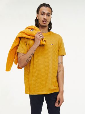 tommy jeans t shirt yellow