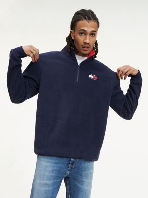 tommy quarter zip fleece