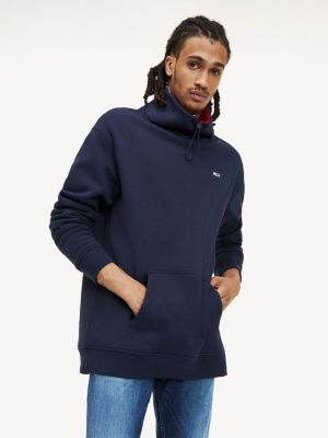 tommy jeans mock neck zip sweatshirt