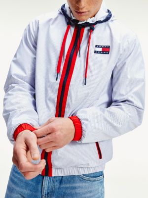 red white zip jacket tommy hilfiger