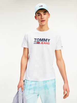 tommy jeans centre logo t shirt