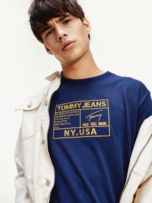 tommy jeans embroidered logo tee