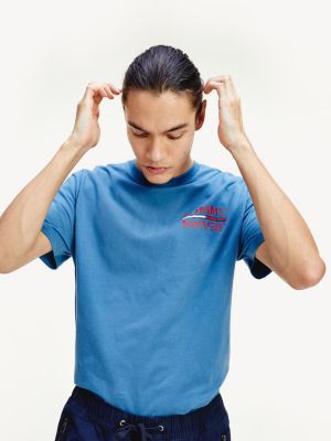 tommy jeans blue t shirt