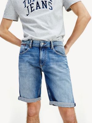 relaxed fit denim shorts