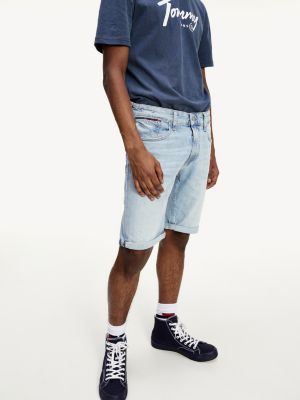 relaxed fit denim shorts