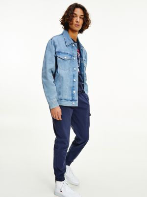 Bliv oppe sorg Guinness Flag Rigid Denim Oversized Trucker Jacket | DENIM | Tommy Hilfiger