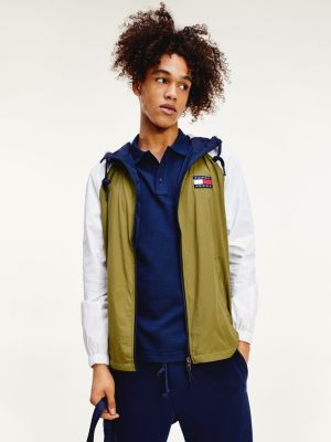 tommy hilfiger colour block zip through jacket