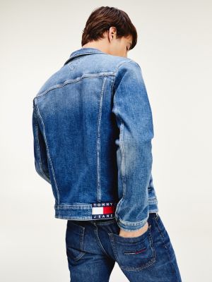 faded denim trucker jacket