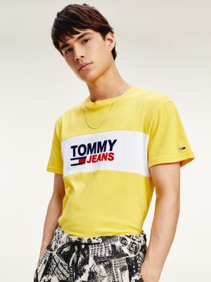 tommy jeans yellow tshirt