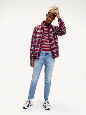 red plaid jeans mens