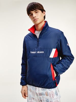 tommy hilfiger half zip windbreaker