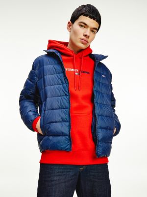 tommy jeans quilted over the head padded jacket