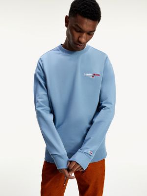 Organic Cotton Crew Neck Jumper | BLUE 