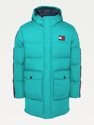 tommy hilfiger green down jacket