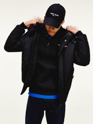 tommy jeans ribbed bomber jacket