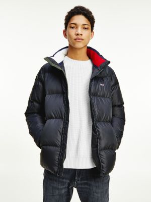 tommy jeans black essential down jacket