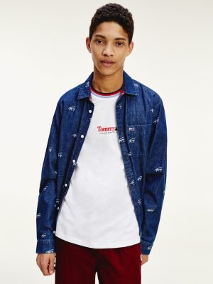 denim tommy hilfiger shirt