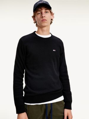 Cotton And Wool Crew Neck Jumper 