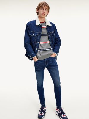 skinny faded jeans