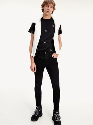 tommy hilfiger black skinny jeans mens