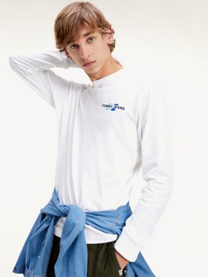 white long sleeve tommy hilfiger shirt