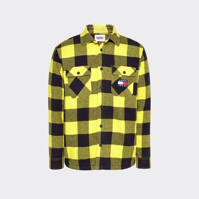 yellow and black tommy hilfiger shirt
