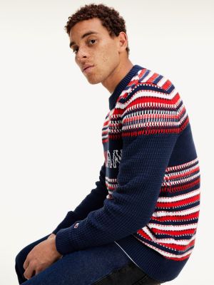 Logo Knitted Jumper | BLUE | Tommy Hilfiger