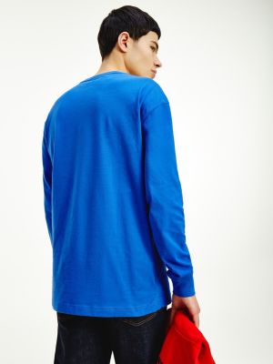 Longsliv S Logotipom Tommy Jeans Sinij Tommy Hilfiger
