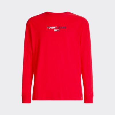 Longsliv S Logotipom Tommy Jeans Sinij Tommy Hilfiger