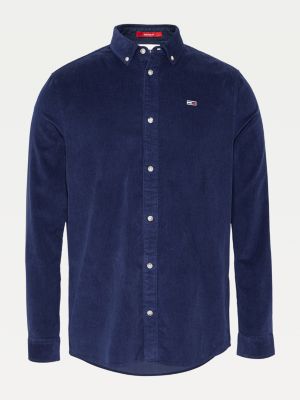 tommy jeans cord shirt