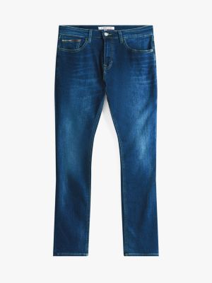 denim scanton slim fit jeans mit fade-effekt für herren - tommy jeans