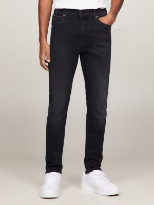 Black faded best sale jeans men