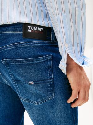 denim scanton slim fit stretch-jeans für herren - tommy jeans