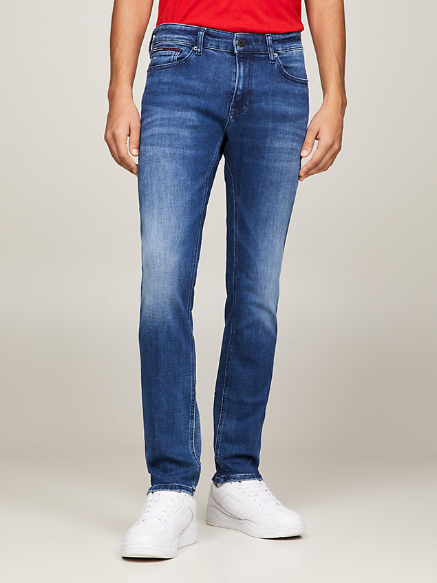 denim scanton slim fit stretch-jeans für herren - tommy jeans