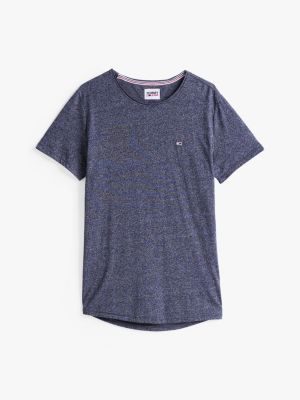 blue classics slim fit t-shirt for men tommy jeans