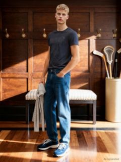 Classics Slim Fit T-Shirt — Blue 5