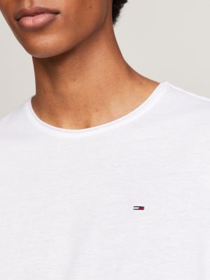 Mens white tommy hilfiger t shirt sale