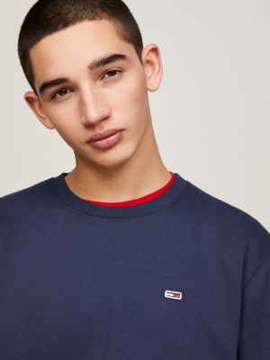 FleeceSweatshirt mit FlagPatch Blau Tommy Hilfiger