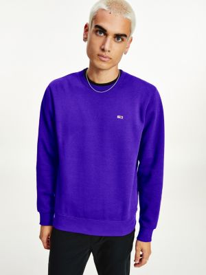 Fleece trui met vlagpatch | PAARS | Tommy Hilfiger