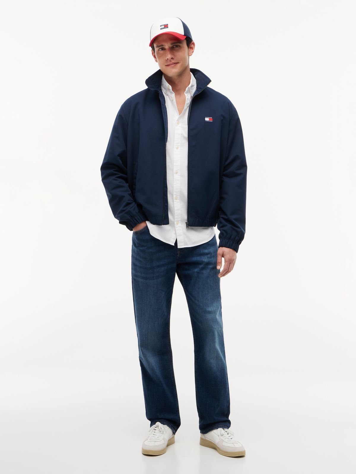 Stretch Oxford Cotton Slim Fit Shirt — White