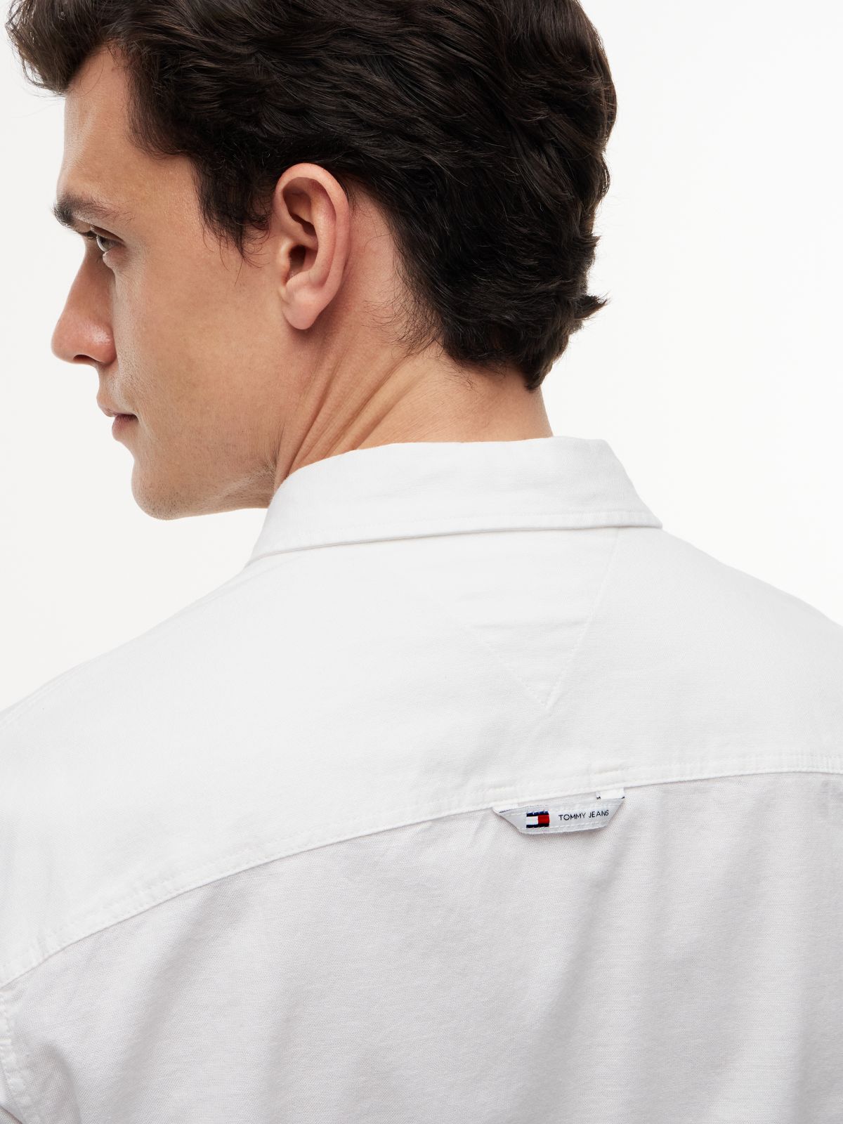 Stretch Oxford Cotton Slim Fit Shirt — White